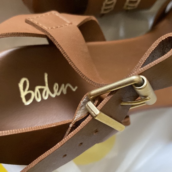 Boden brown heeled platform sandals clogs 37 - Picture 9 of 11